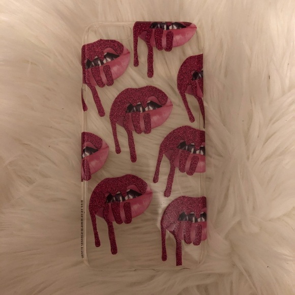 Kylie iphone 6/7 plus glitter lips case - Picture 1 of 2